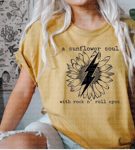 A Sunflower soul with rock n roll eyes